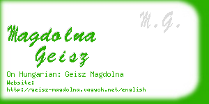 magdolna geisz business card